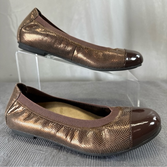 Vionic Allora Ballet Flats Brown Metallic - US6.5 EU37.5 - Picture 2 of 14